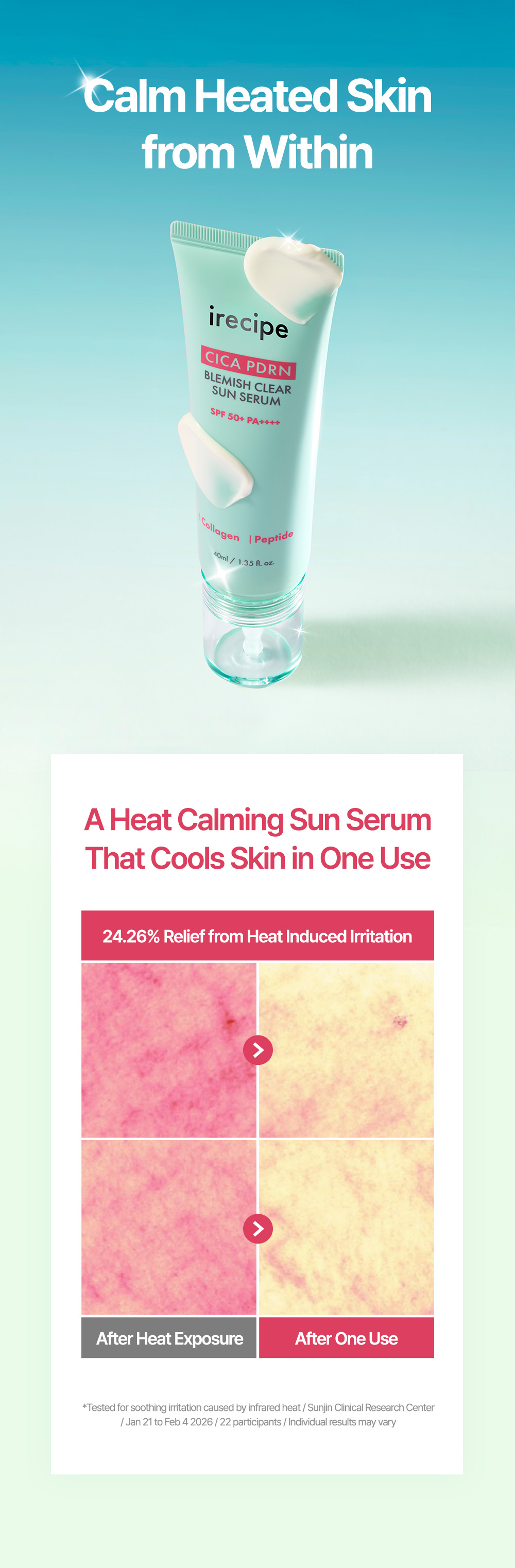 Cica PDRN Blemish Clear Sun Serum 40ml - product detail 6